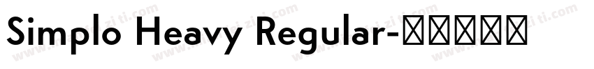 Simplo Heavy Regular字体转换
